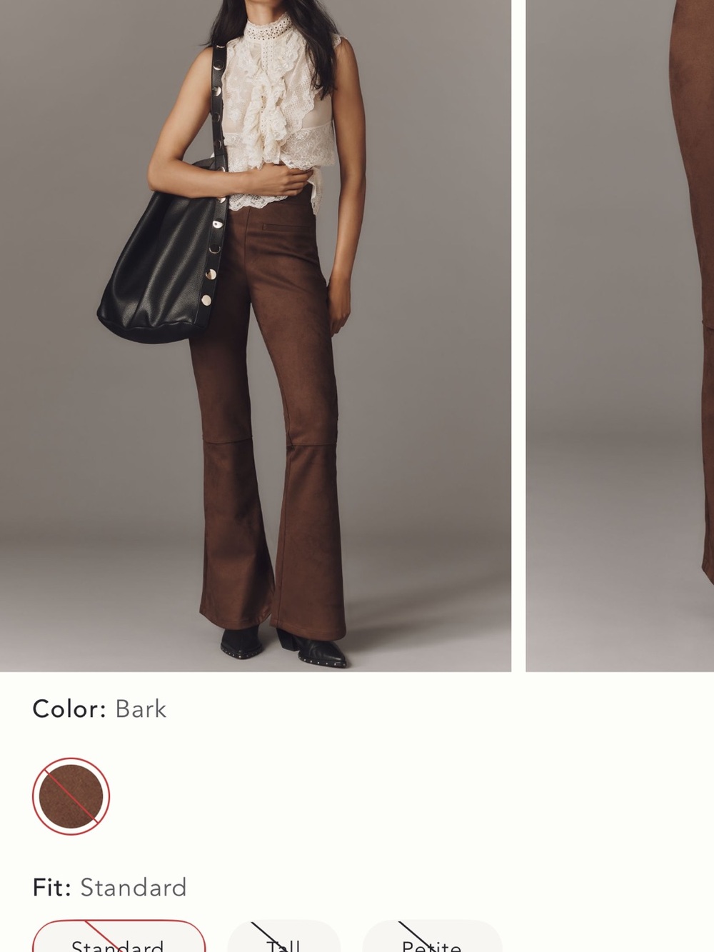 Anthropologie Bark Brown Boot-Cut Flare Pants